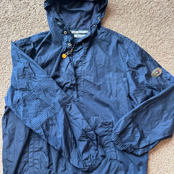 Tommy Hilfiger Tops - Tommy Hilfiger Dark Blue Hooded Jacket